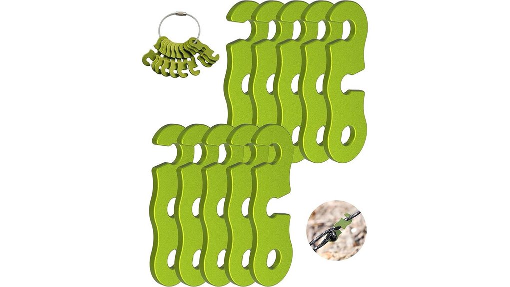 aluminum camping guyline tensioners