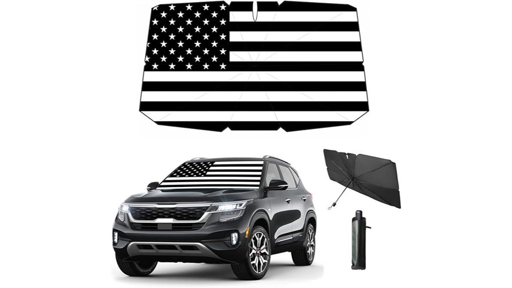 american flag umbrella sunshade