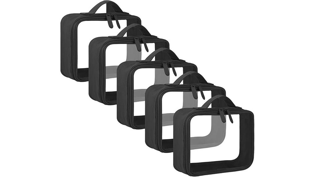 anrui tsa approved clear toiletry bag