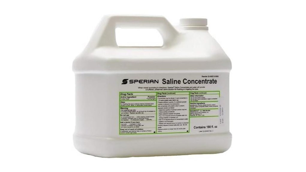 antibacterial ph balanced saline eyewash