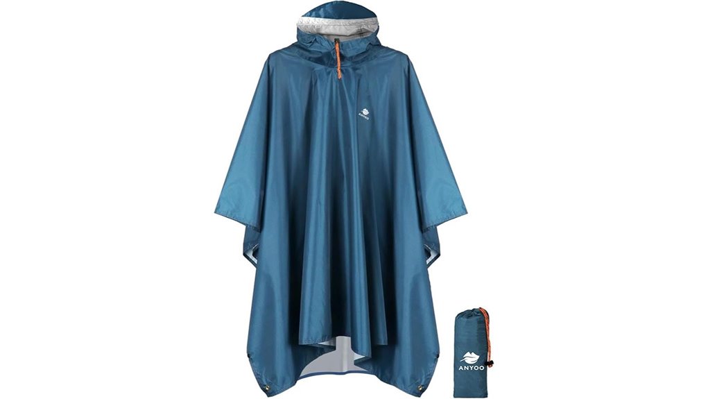 anyoo hooded waterproof poncho
