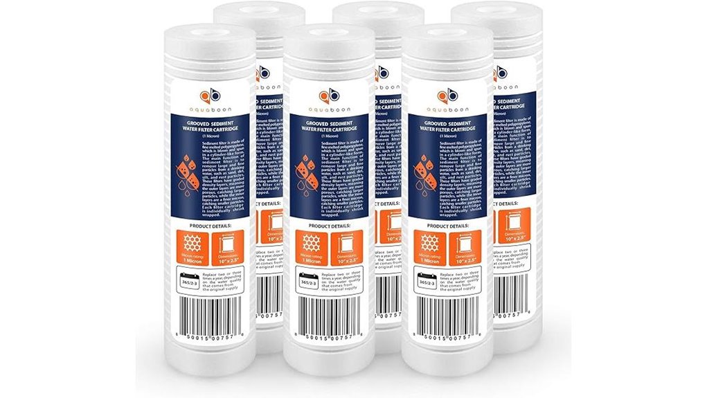 aquaboon 1 micron 10x2 5in 6 pack