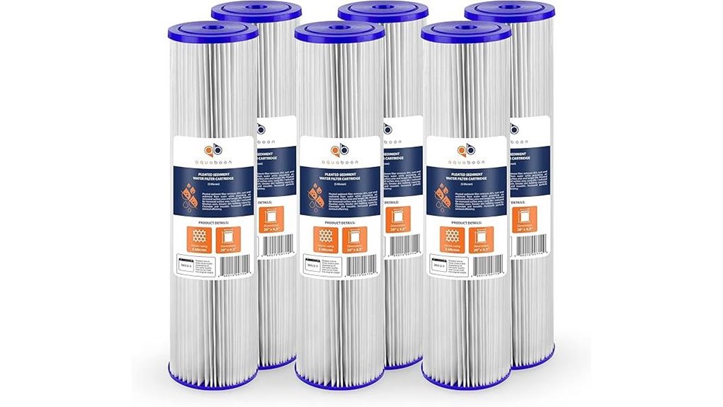 aquaboon 5 micron 20x4 5 filters