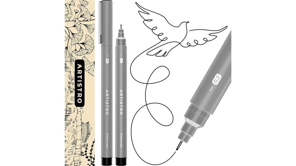 artistro two black fineliners