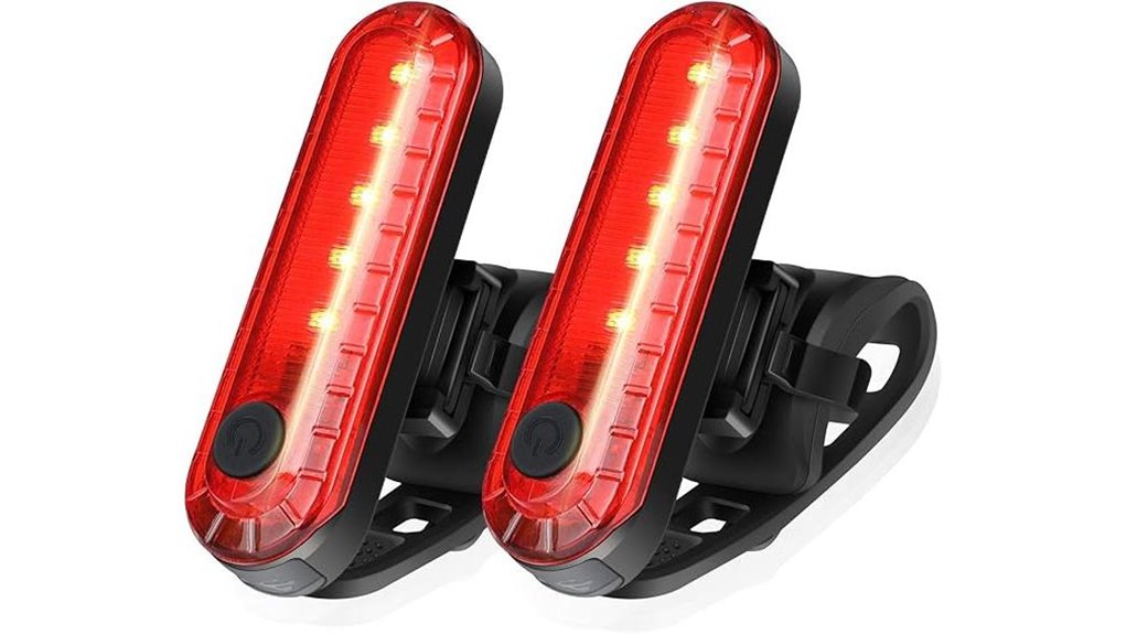 ascher usb rechargeable led taillights