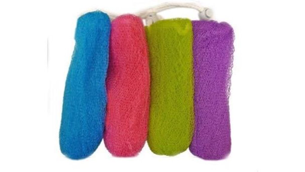 assorted four pack exfoliating mesh