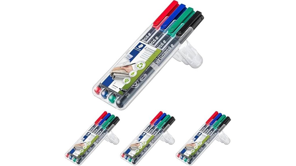 assorted staedtler lumocolor permanent pens