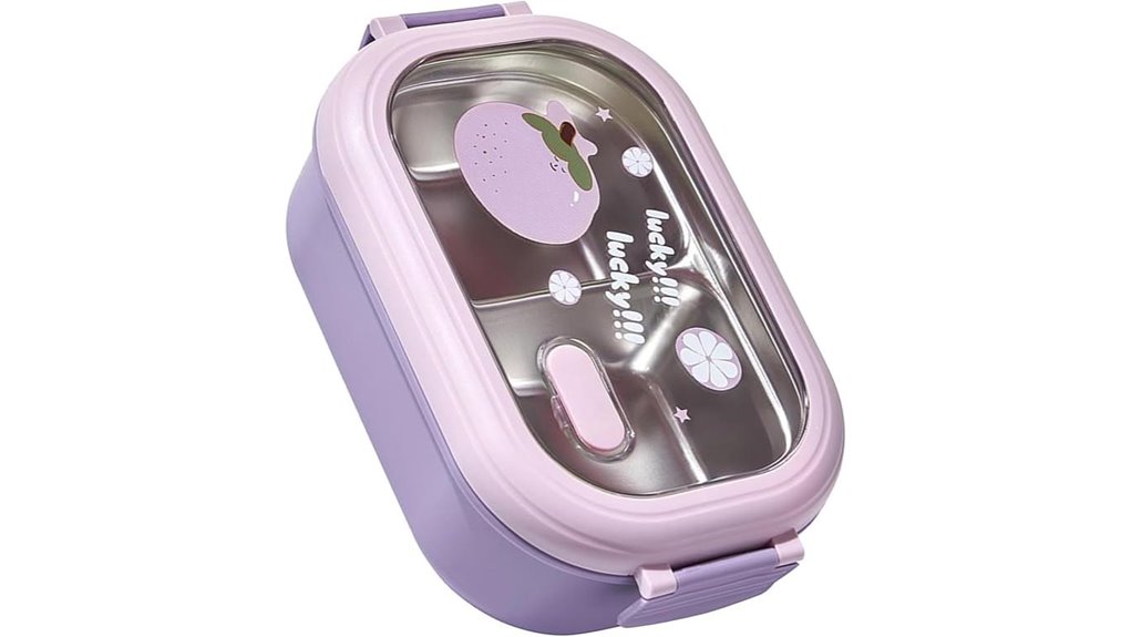 aunmas two compartment stainless lunchbox