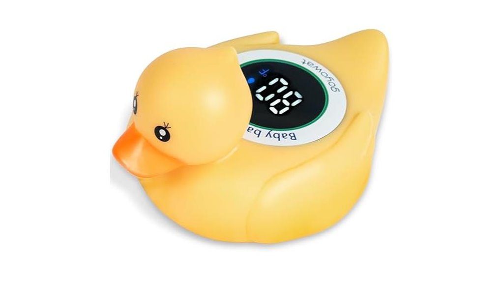 baby bath thermometer with leds