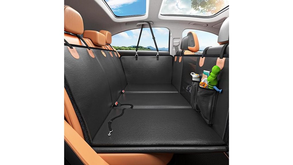 back seat extender with hard bottom