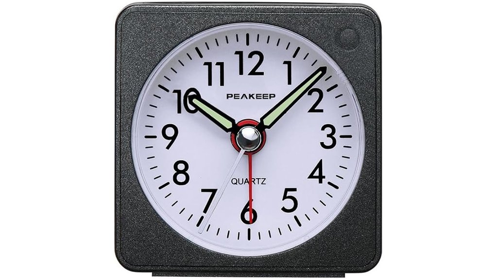 battery powered tiny travel clock