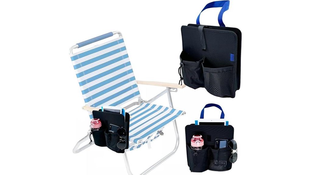 beach chair armrest cupholder caddy
