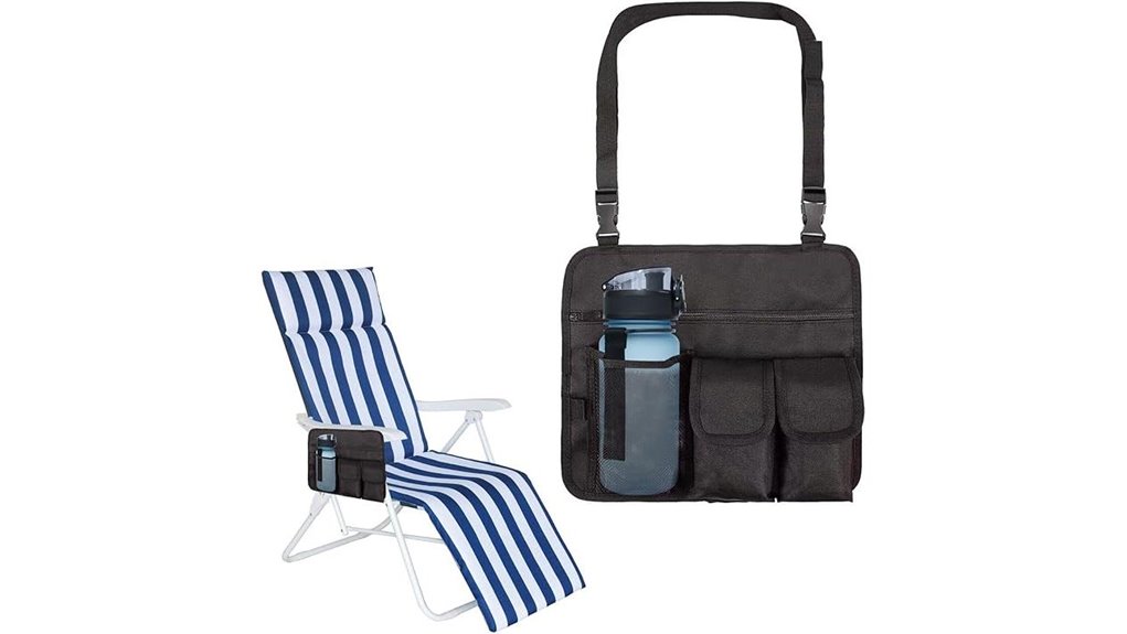 beach chair cup storage pouch