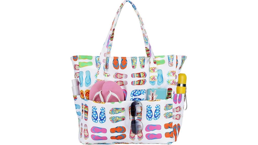 beach tote with wet compartment