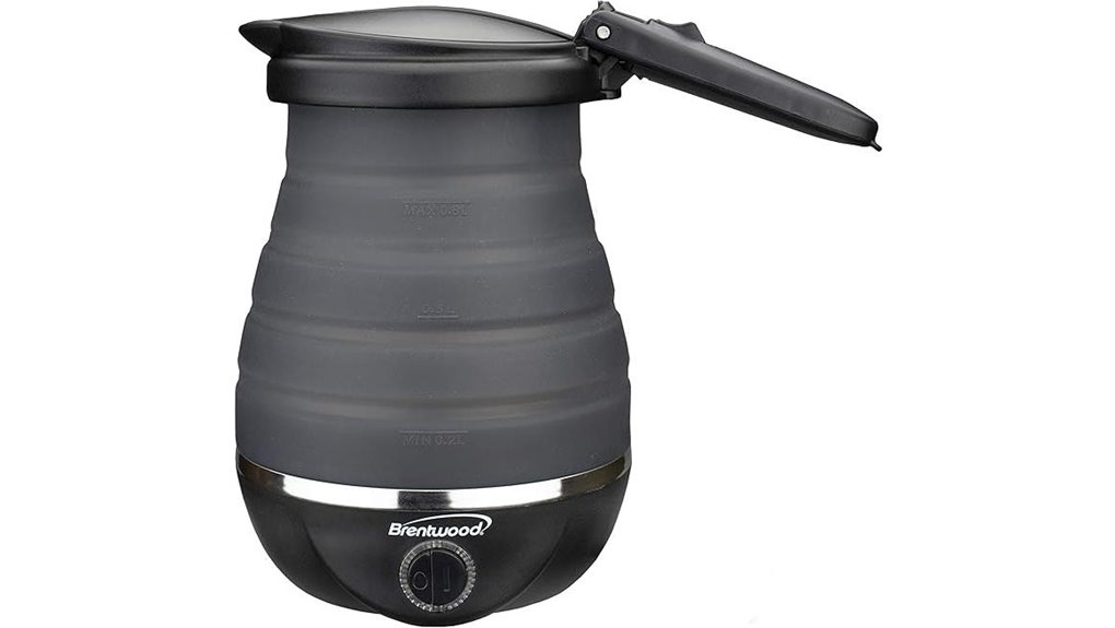 black collapsible 0 85 quart kettle