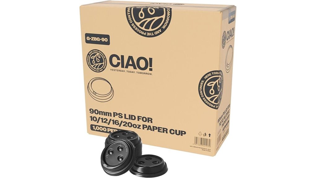 black dome coffee cup sippers