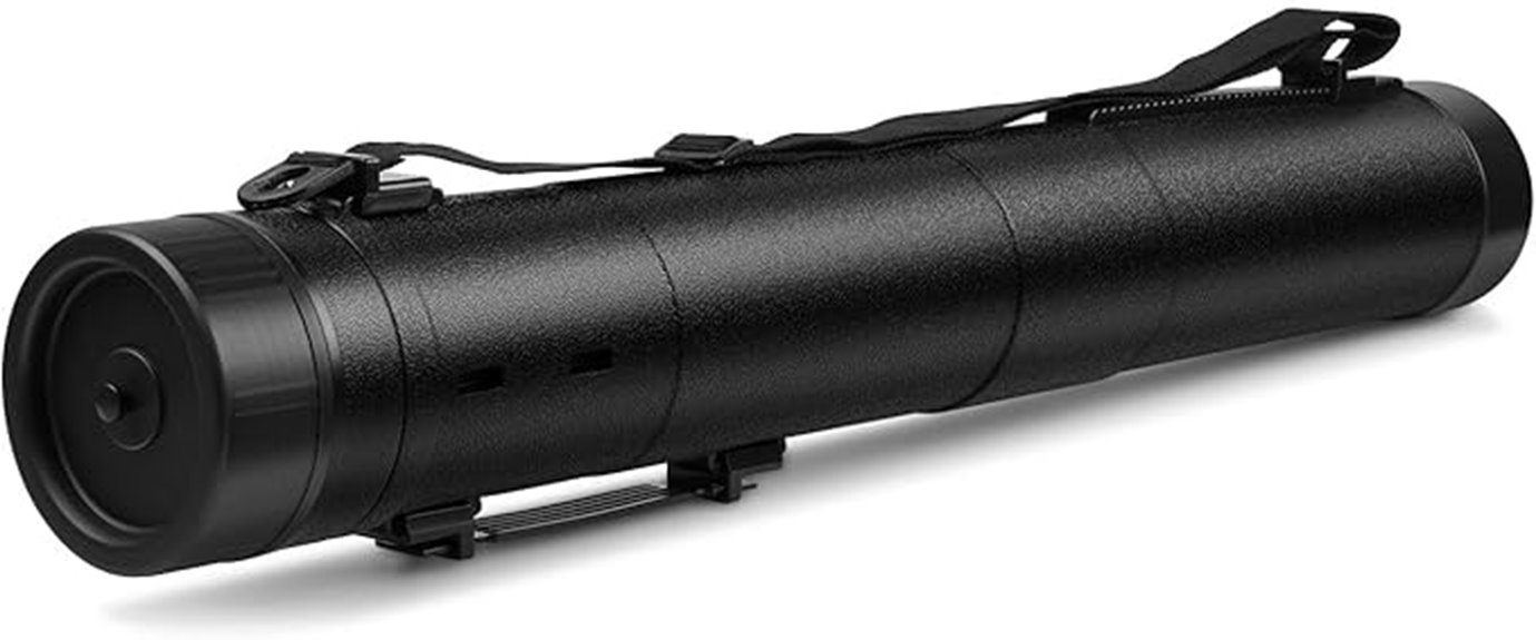 black expandable waterproof poster tube