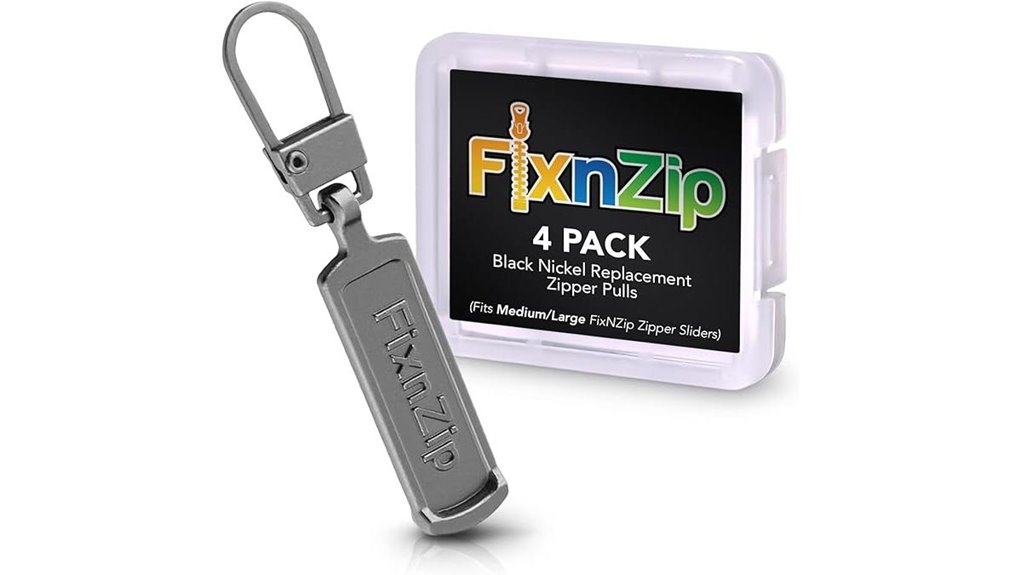 black nickel zipper pull replacements