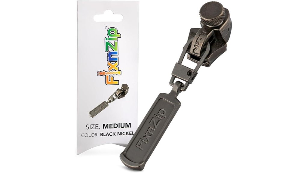 black nickel zipper repair kit