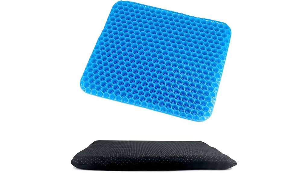 black non slip breathable gel seat