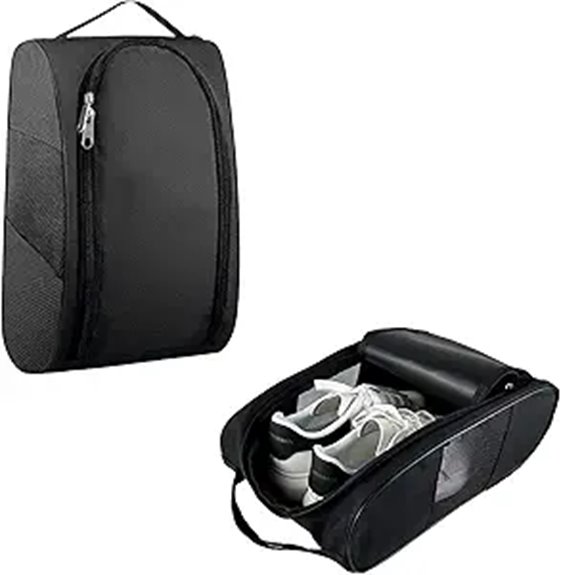 black oxford portable shoebag