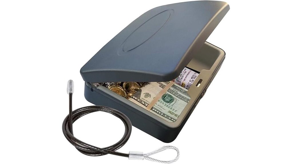 black portable combination keybox