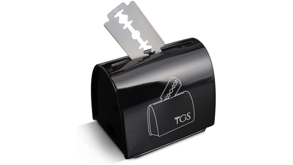 black razor blade disposal mailbox