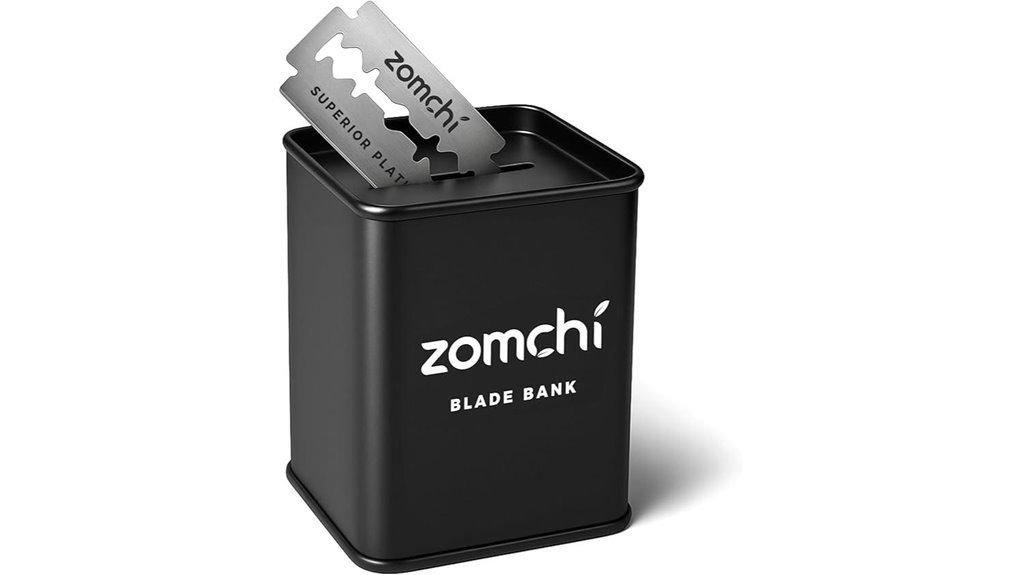 black safety razor disposal case