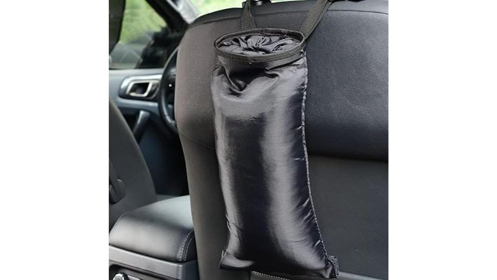 black universal car trashbag