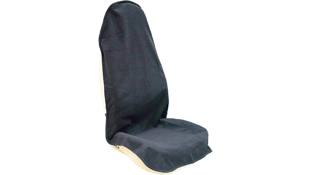 black waterproof front seat protector