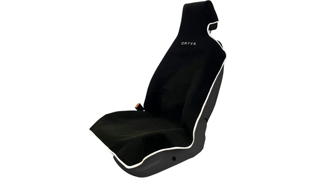 black waterproof microfiber car seat
