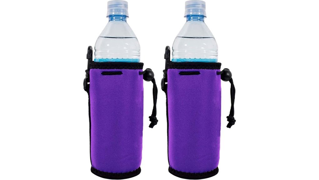 blank purple neoprene coolies