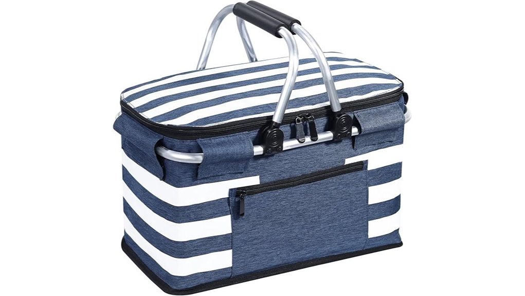 blue 26l collapsible insulated cooler