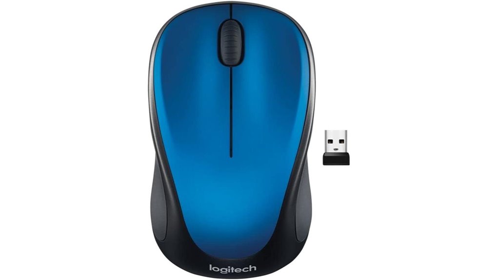 blue logitech wireless mouse