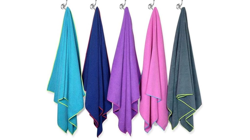 blue microfiber quick dry towel