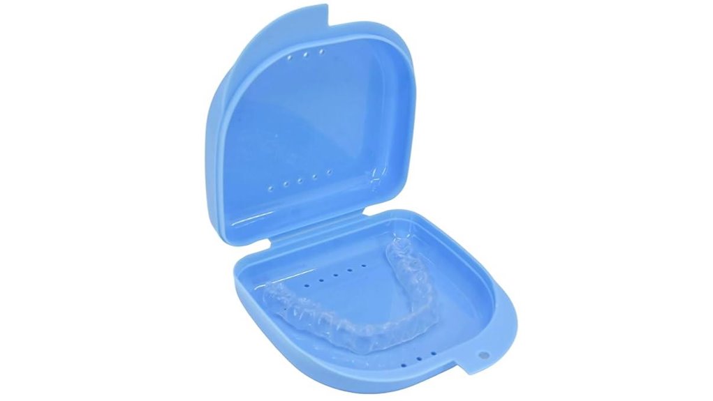 blue retainer case with vents