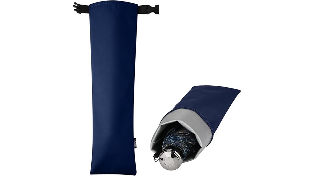 blue waterproof umbrella carry bag