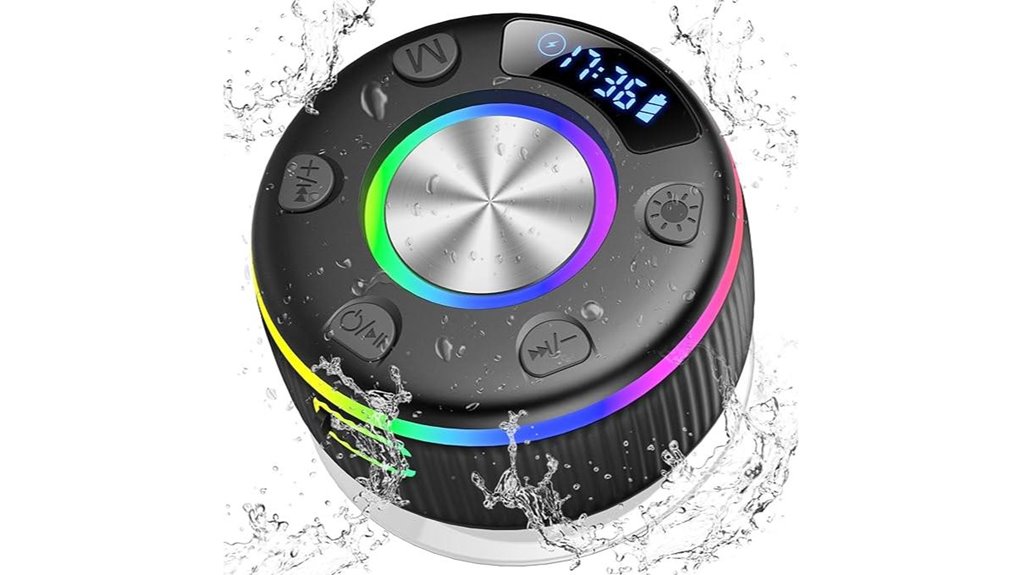 bluetooth 5 3 waterproof rgb showerspeaker