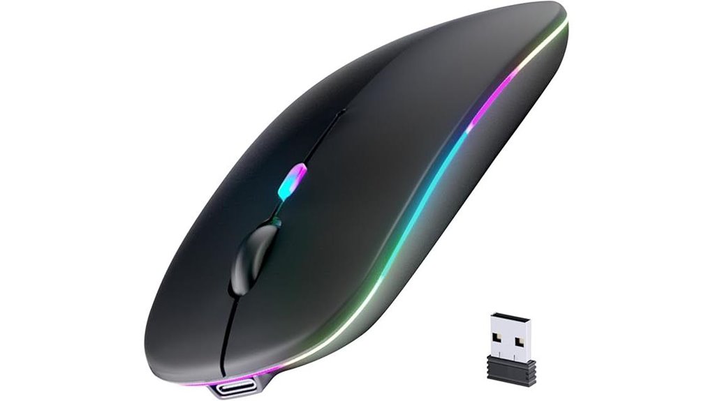 bluetooth rechargeable silent mouse