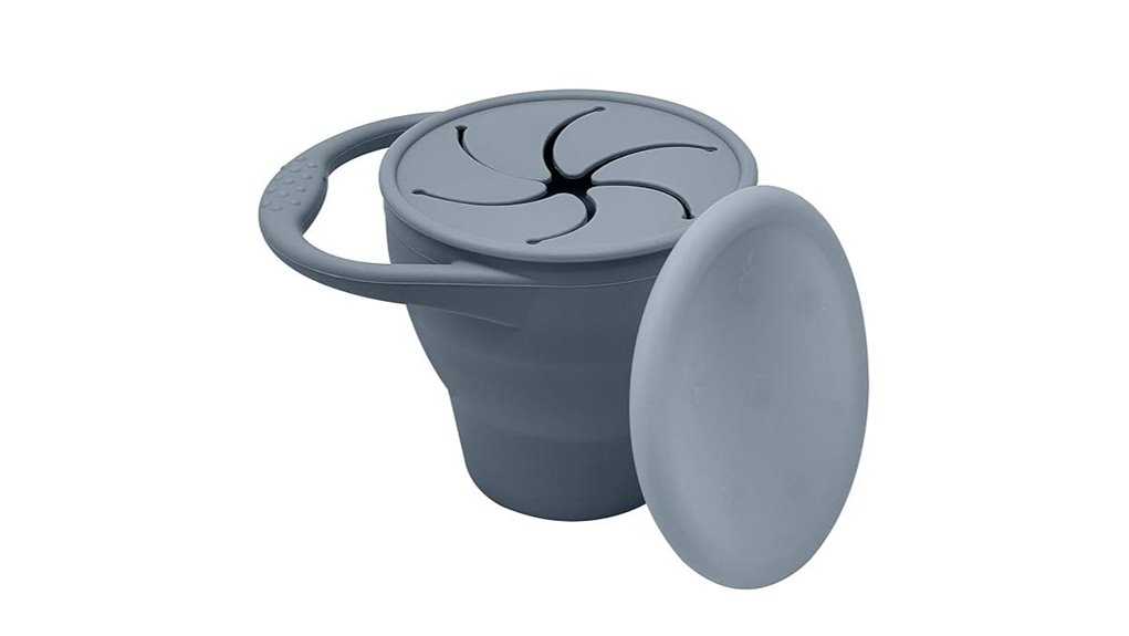 bravejusticekidsco collapsible silicone snackcup