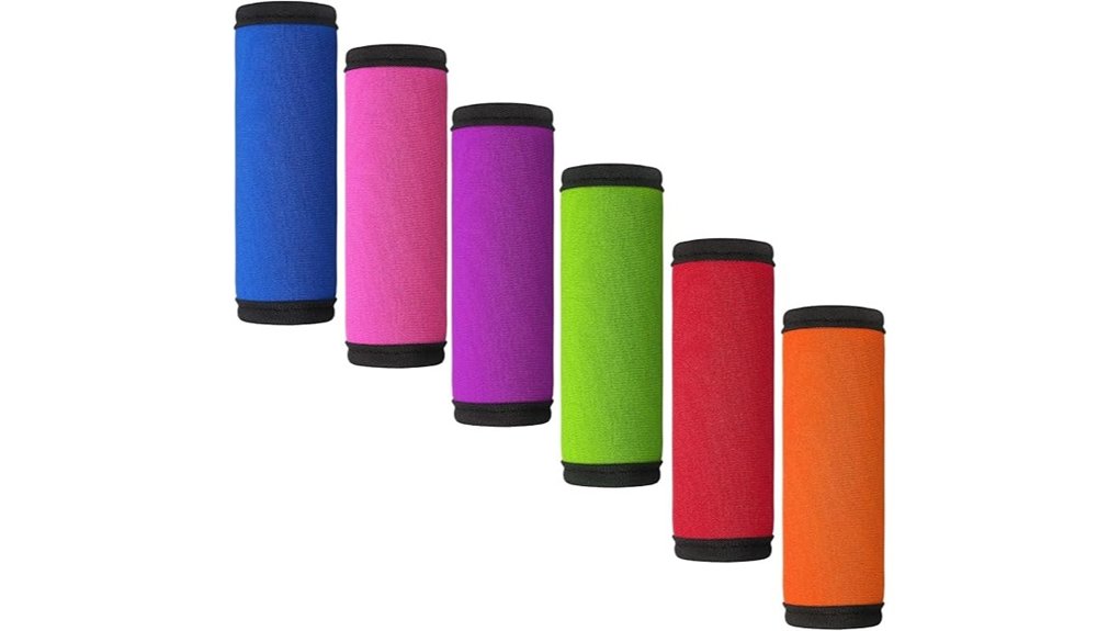 bright 6 pack luggage handle wraps