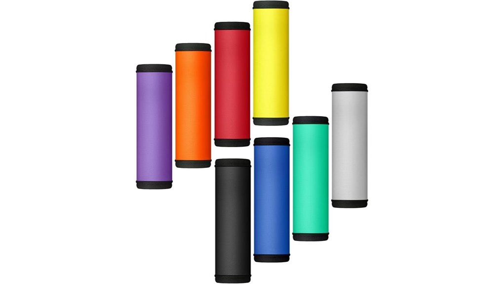 bright patterned luggage handle wraps