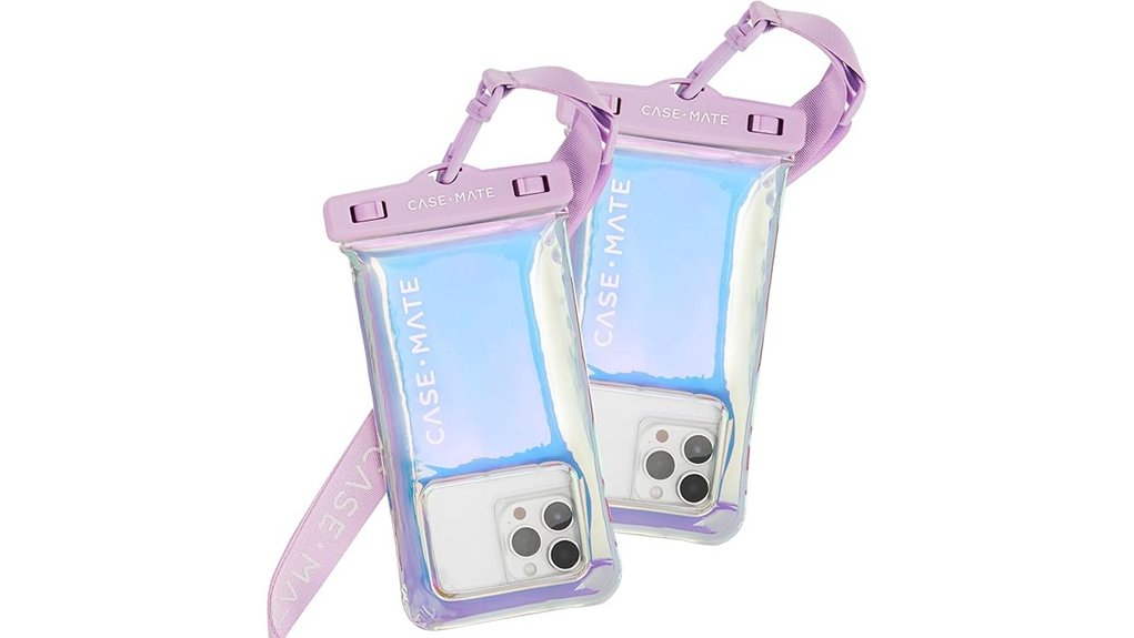 case mate ip68 iridescent pouches