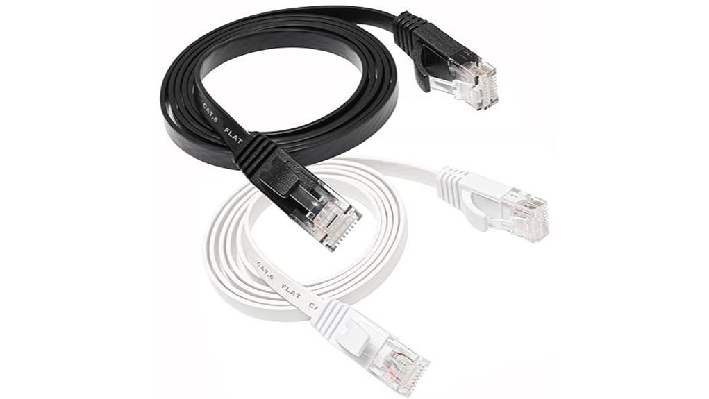 cat6 flat 3ft two pack