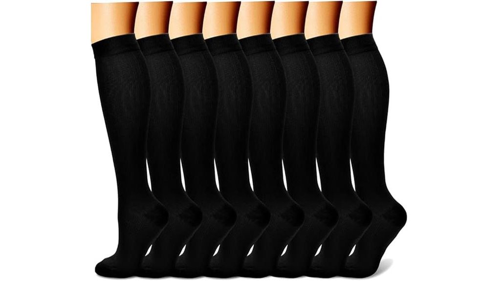 charmking eight pair compression socks