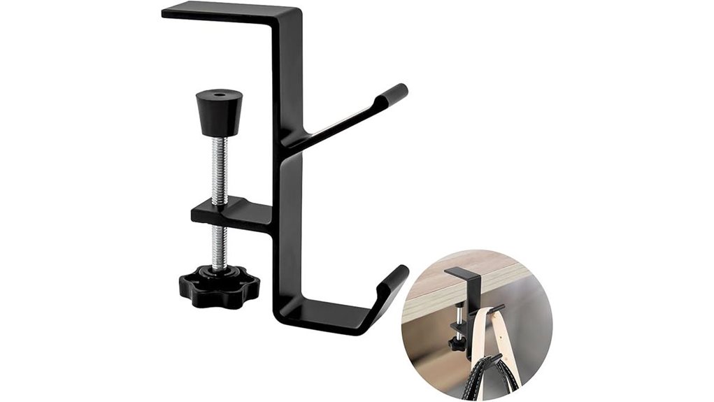 clamp on backpack headphone holder