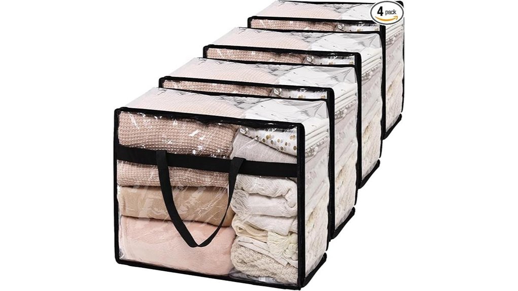 clear 60l vinyl storage bags