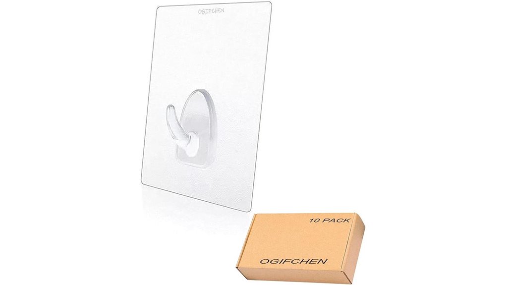 clear adhesive seamless wall hooks