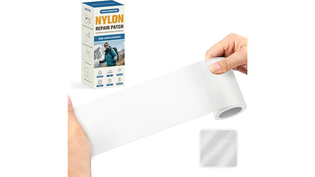 clear self adhesive fabric repair tape