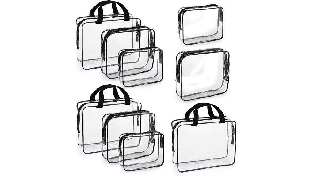 clear tsa makeup toiletry bags